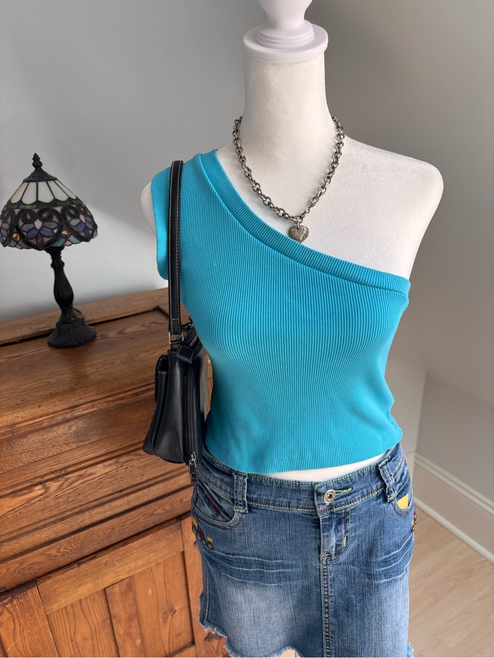 Marjane One Shoulder Ribbed Top 💎